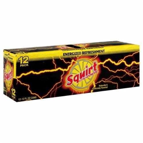 Squirt Citrus Power Soda Cans Perspective: front