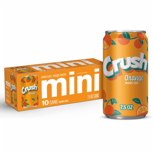 Crush® Orange Mini Cans Perspective: front