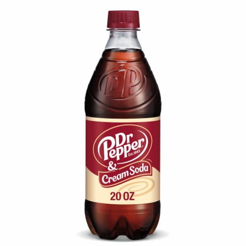 Dr Pepper® & Cream Soda Bottle Perspective: front