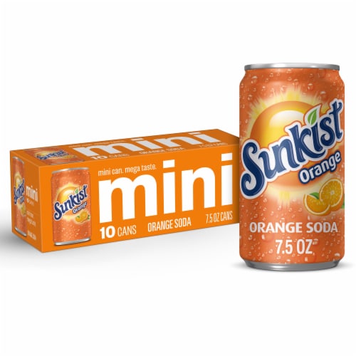 Sunkist® Orange Soda Mini Cans, 10 pk / 7.5 fl oz - Foods Co.