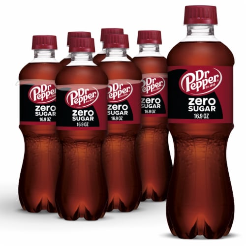 New DR PEPPER Made With REAL SUGAR Soda Pop (4) 12 Oz Glass Bottles