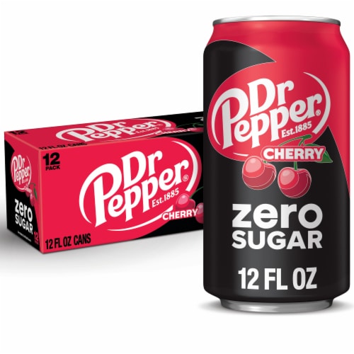 Dr Pepper Cherry Soda Cans, 12 pk / 12 fl oz - Kroger