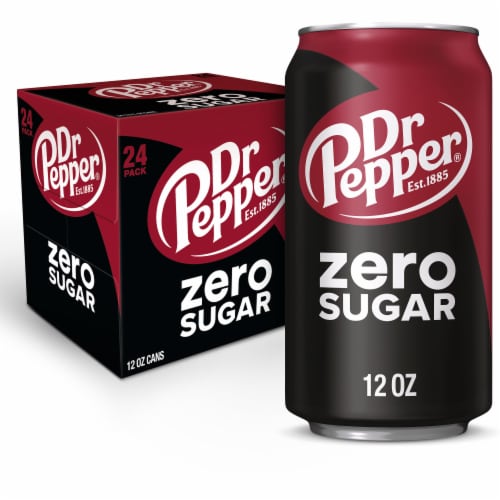 Dr Pepper® Zero Sugar Soda Perspective: front