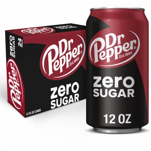 Dr Pepper® Zero Sugar Soda Cans, 24 pk / 12 fl oz Smith’s Food and Drug