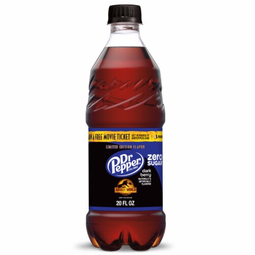 Dr Pepper Dark Berry Zero Sugar Soda, 20 fl oz Fry’s Food Stores