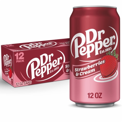 Dr Pepper® Strawberries And Cream Soda Cans 12 Cans 12 Fl Oz Qfc