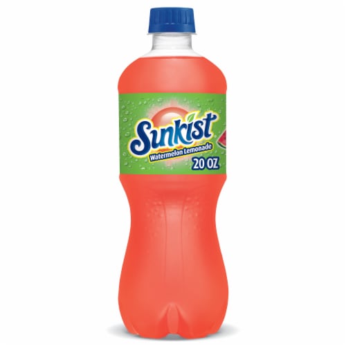 Sunkist® Watermelon Lemonade Soda Bottle Perspective: front