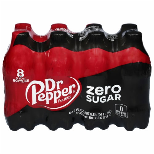 Dr Pepper® Zero Sugar Bottles Perspective: front