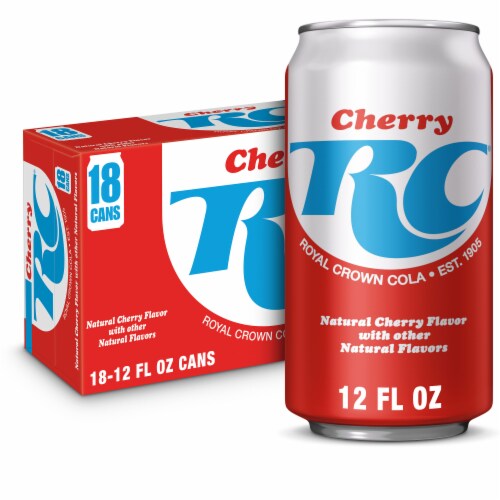 RC Cherry Cola Soda Perspective: front