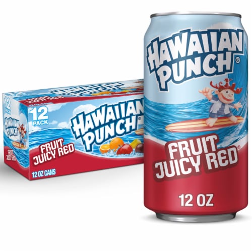 Hawaiian Punch® Fruit Juicy Red Juice Drink, 12 cans / 12 fl oz - Food 4  Less