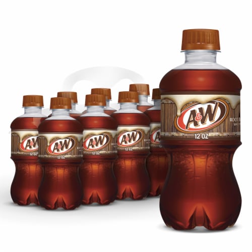 A&W® Root Beer Soda Bottles Perspective: front