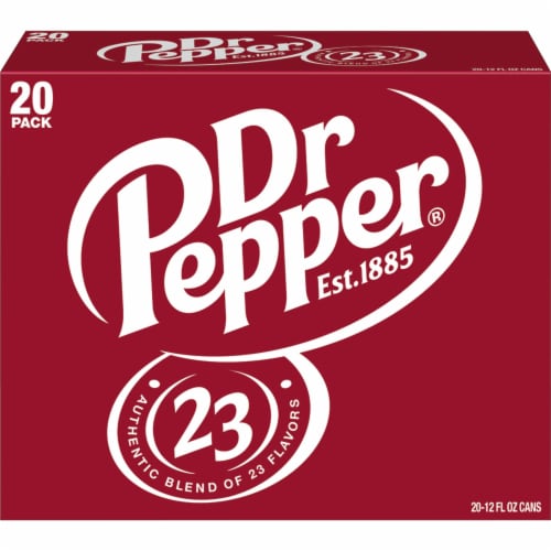 Dr Pepper Soda Perspective: front