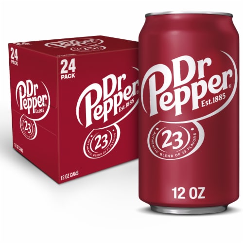 Dr Pepper® Soda Cans Perspective: front