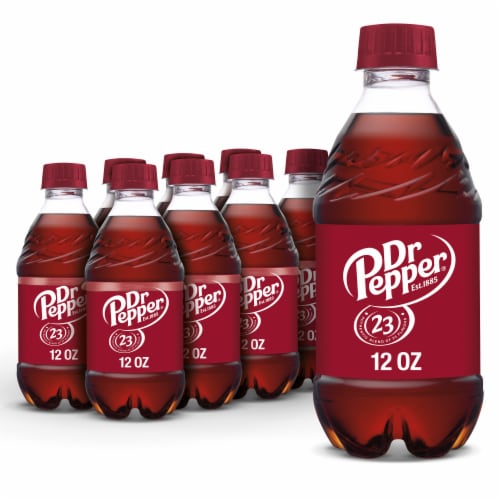Dr Pepper® Soda Bottles Perspective: front