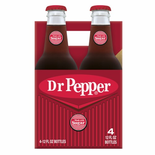Dr Pepper® with Sugar Soda Bottles Perspective: front