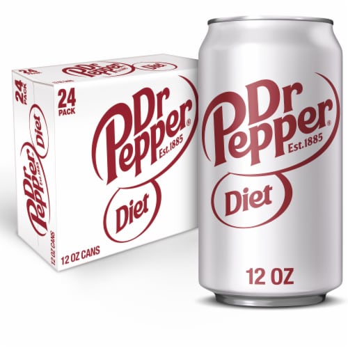 Dr Pepper® Diet Soda Cans Perspective: front