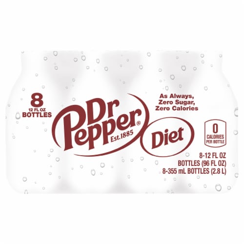 Diet Dr Pepper® Soda Bottles Perspective: front