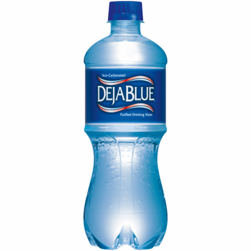 Deja Blue Purified Drinking Bottled Water Perspective: front