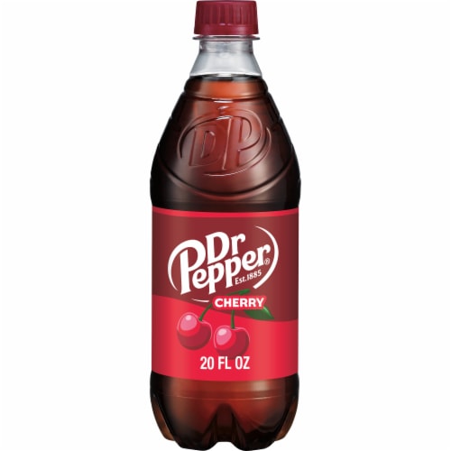 Dr Pepper® Cherry Soda Bottle Perspective: front