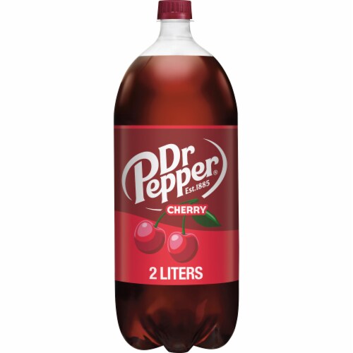 Dr Pepper® Cherry Soda Bottle Perspective: front