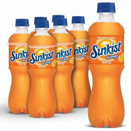 Sunkist® Orange Soda Bottles Perspective: front