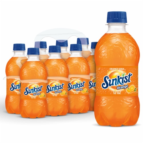 Sunkist® Orange Soda Bottles Perspective: front
