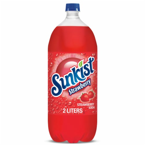 Sunkist® Strawberry Soda Bottle Perspective: front