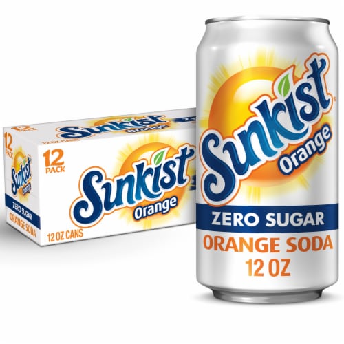 Sunkist® Orange Zero Sugar Soda Cans