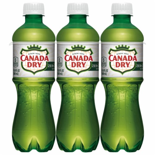 Canada Dry® Ginger Ale Zero Sugar Soda Bottles