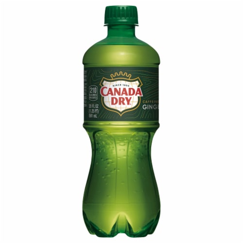 Canada Dry® Ginger Ale Soda Bottle Perspective: front