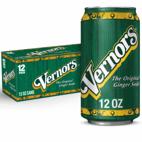 Vernors® Ginger Soda Cans Perspective: front