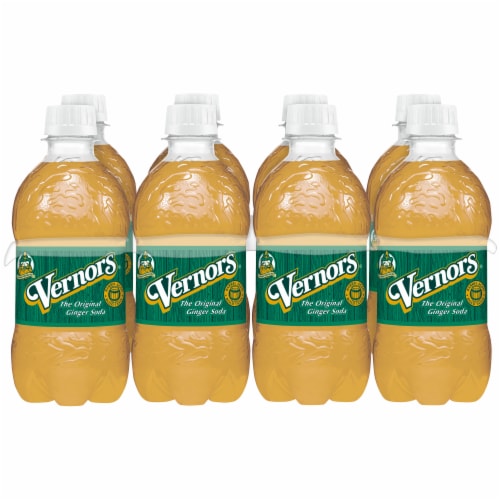 Vernors Ginger Soda Bottles Perspective: front