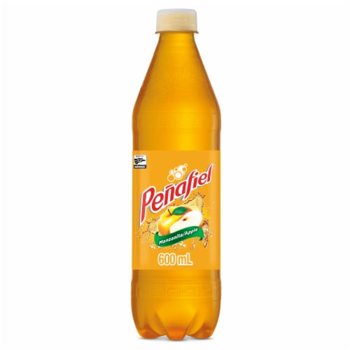 Peñafiel Manzanita Flavored Mineral Spring Bottled Water Perspective: front