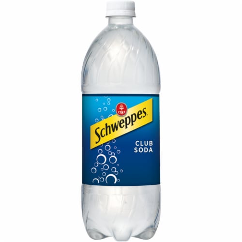 Schweppes® Club Soda Bottle Perspective: front