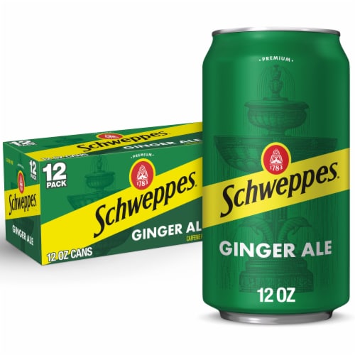Schweppes® Ginger Ale Soda Cans Perspective: front