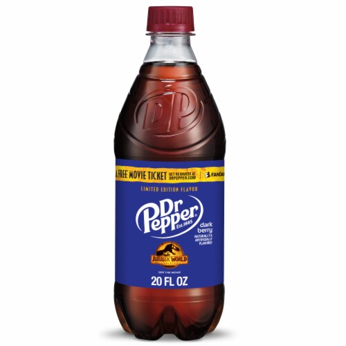 Dr Pepper® Dark Berry Soda Bottle Perspective: front