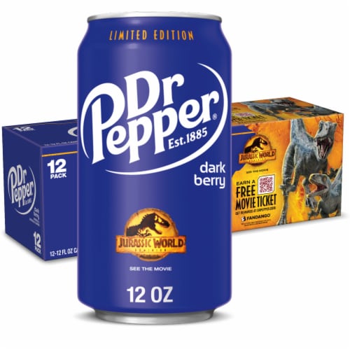 Dr Pepper® Dark Berry Soda Cans Perspective: front