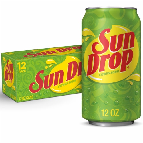 Sun Drop® Citrus Soda Cans Perspective: front