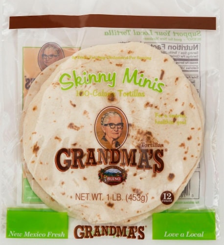 Grandma's Skinny Minis Tortillas Perspective: front