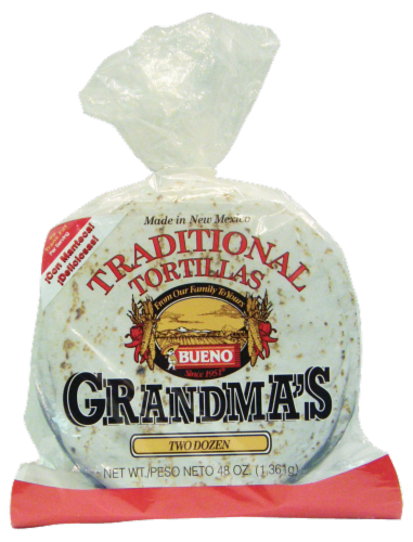 Grandma's Traditional Tortillas Perspective: front