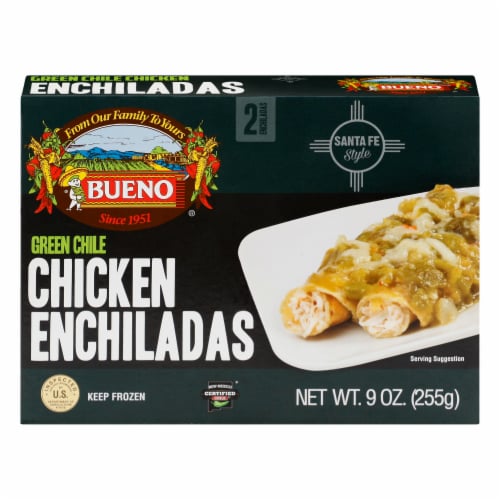 Bueno Green Chile Chicken Enchiladas 2 Count Perspective: front