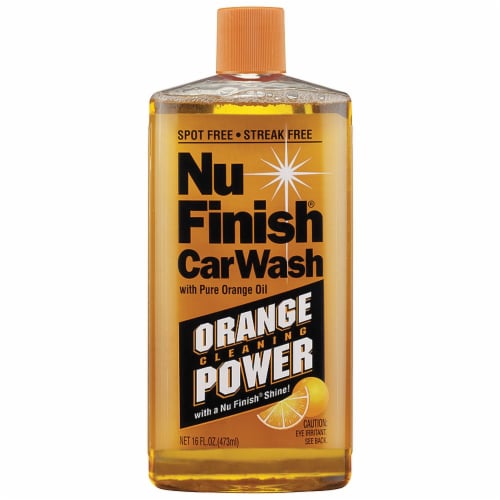 Nu Finish Car Wash with Pure Orange Oil Perspective: front