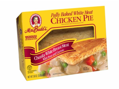 Mrs Budd's® Chunky White Breast Meat With Peas and Carrots Chicken Pie Perspective: front