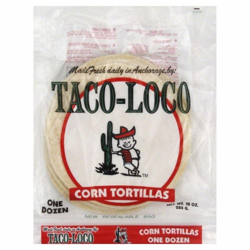 Taco-Loco Corn Tortillas Perspective: front