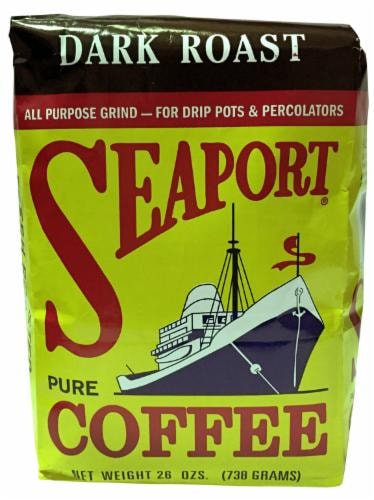 Seaport® Dark Roast Ground Coffee Perspective: front
