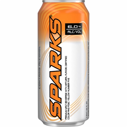 Sparks Premium Flavored Hard Beverage Single Can Perspective: front