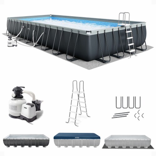 rectangular swimming pools with pump