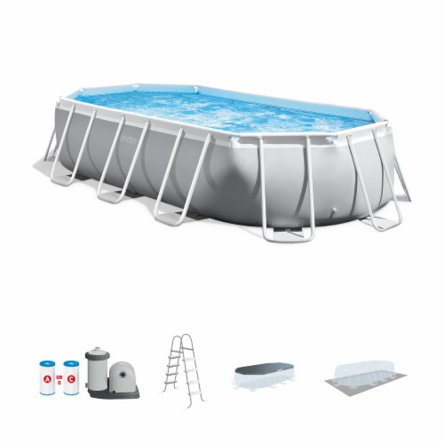 Intex 16.5ft x 9ft 48in Prism Frame Oval Above Ground Swimming