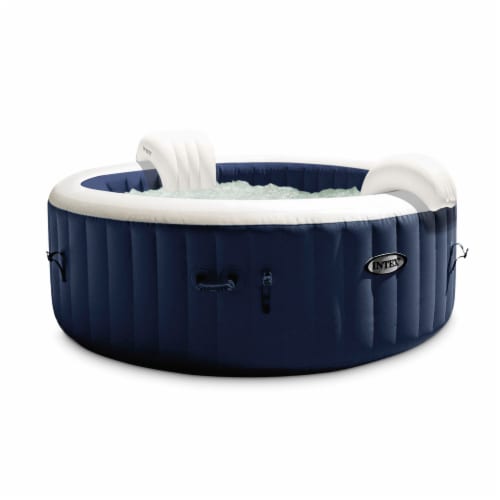 Intex 28429E PureSpa Plus 4 Person Portable Inflatable Hot Tub Bubble Jet Spa Perspective: front