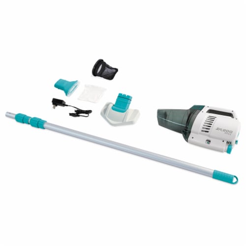 Intex ZR200 Rechargeable Cordless Telescoping Pool Vacuum with 2 Brush